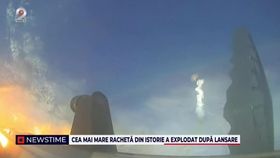 Cea mai mare rachetă din istorie a explodat după lansare